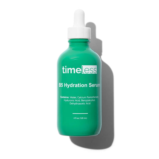 Timeless Skin Care Vitamin B5 Serum - Hydrating Face Serum with Hyaluronic Acid - Oil-Free Skin Care Serum - Supports Skin Health - Face Serum for Oily Skin - Fragrance-Free Vitamin B5 Serum - 4 oz